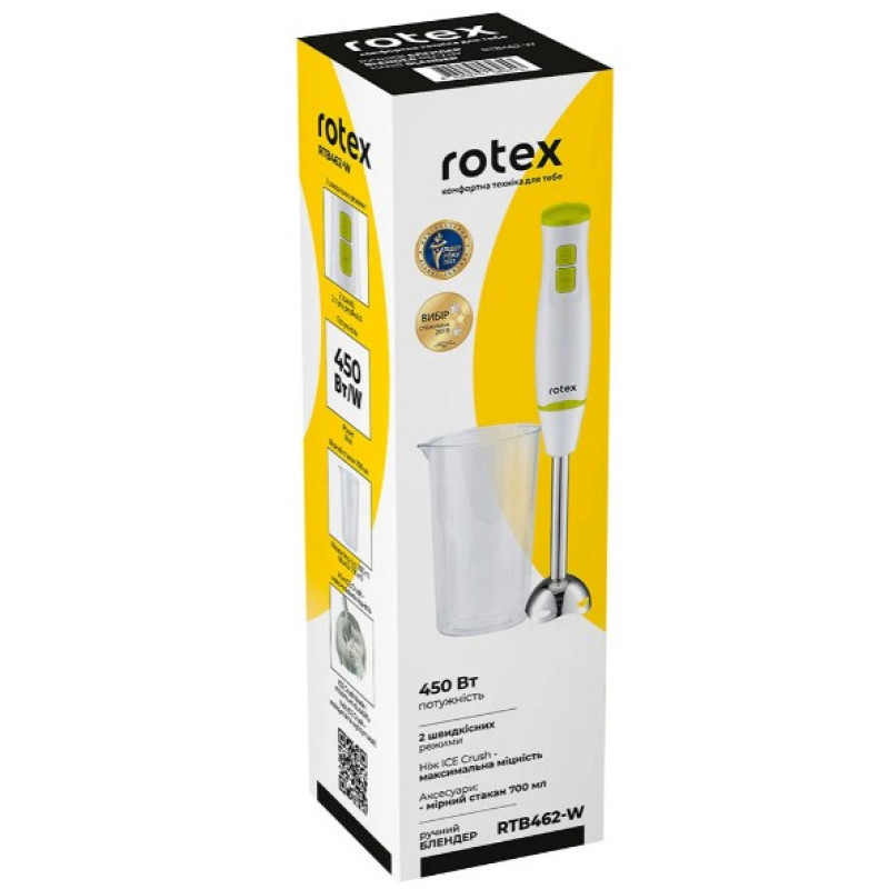 Блендер Rotex RTB462-W (погружний) + стакан