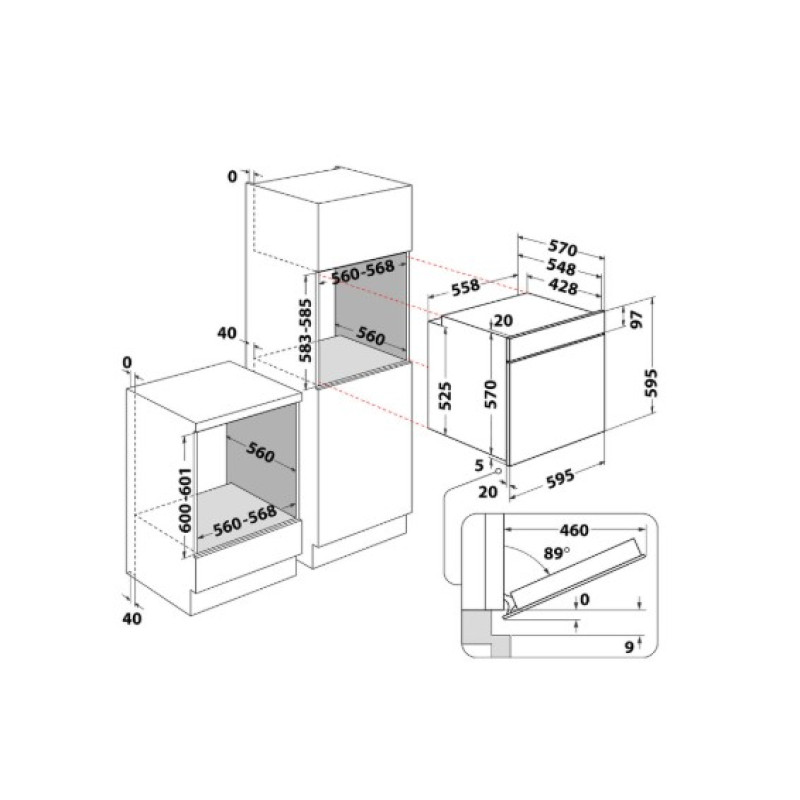 Духова шафа Whirlpool OMSK58HU1SX
