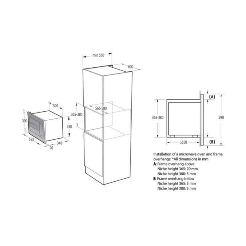 Мікрохвильова піч Gorenje BM235G1SYB (вбудована)