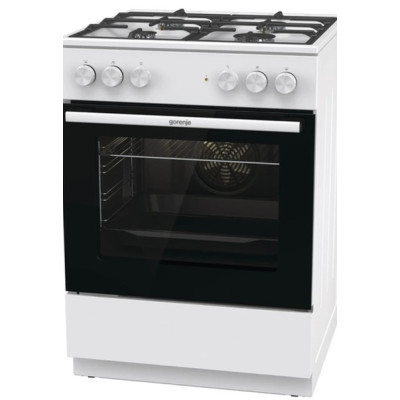 Плита комбінована Gorenje GK6A40WFFM (чавунні решітки, гриль, конвекція)
