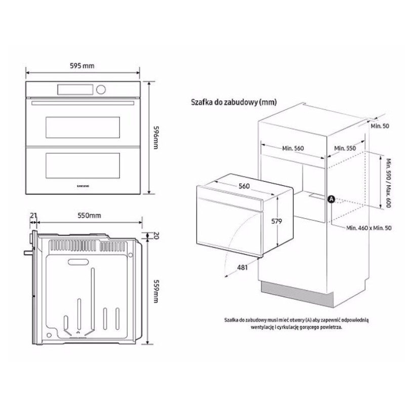 Духова шафа Samsung NV7B41201AS