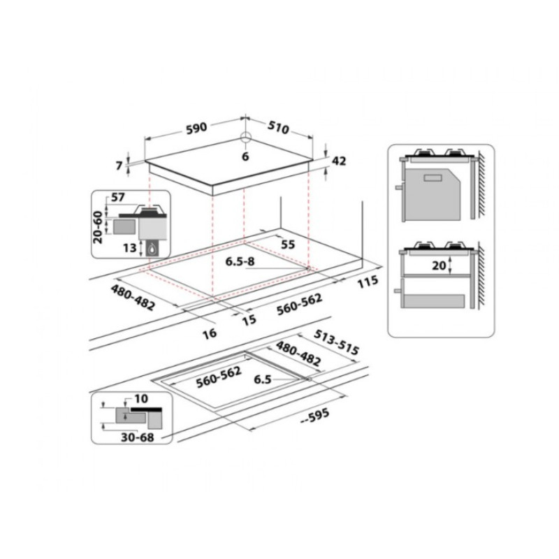 Варильна поверхня Whirlpool GOFL629/NB1