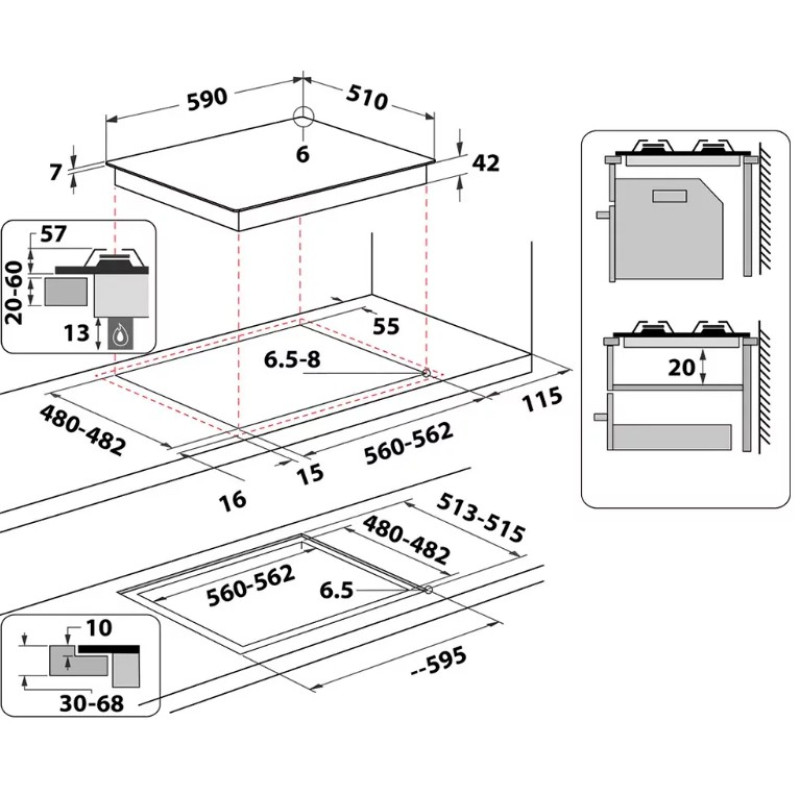 Варильна поверхня Whirlpool AKTL 625 NB1