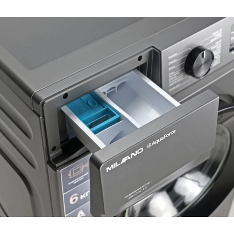 Пральна машина MILANO IDSG-601 (6 кг,інвертор, сіра)