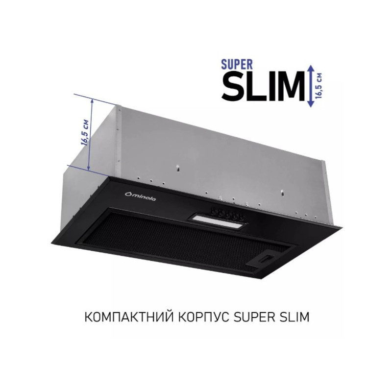 Витяжка Minola HBI 5614 BLF 1000 LED (повновбудована)