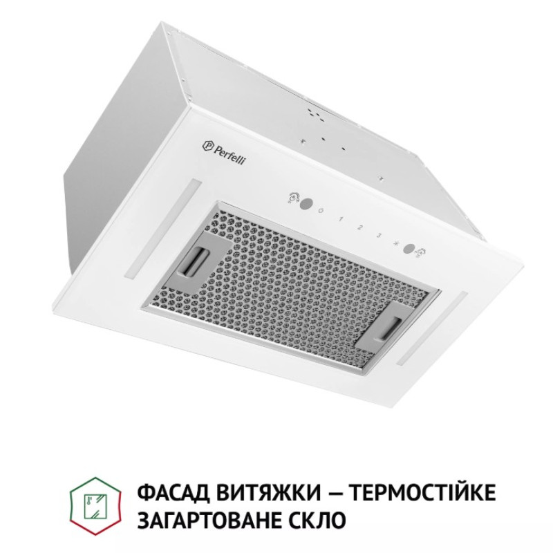 Витяжка Perfelli Design Filini 5 Bianco 1200 WH (повновбудована)