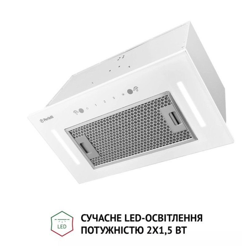 Витяжка Perfelli Design Filini 5 Bianco 1200 WH (повновбудована)