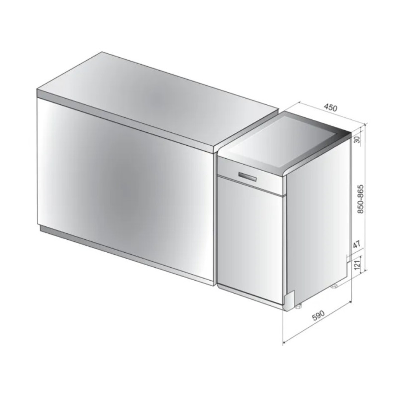Посудомийна машина Indesit DSCFE 1B10 S RU