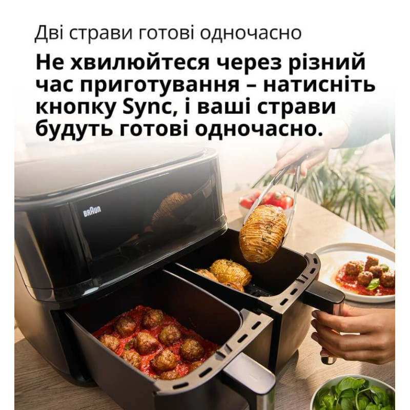 Мультипіч-фритюрниця BRAUN TwinCook 3 TD3030IBK (8л)