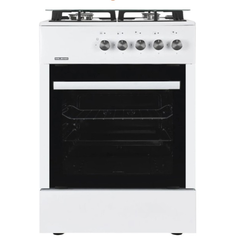 Плита газова Milano ML60 G1 /07C+біла (чавунні решітки)