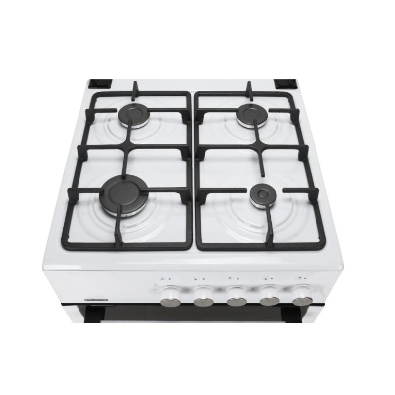 Плита газова Milano ML60 G1 /07C+біла (чавунні решітки)