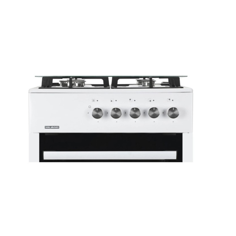 Плита газова Milano ML60 G1 /07C+біла (чавунні решітки)