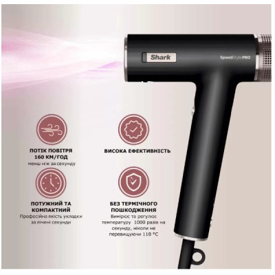 Фен Shark SpeedStylle 3-in-1 HD731EU Фен Shark SpeedStylle 3-in-1 HD731EU