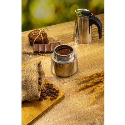 Кавоварка гейзерна FLORINA 5K7137 Lungo KPSS-4cup нерж (індукція, 200мл)