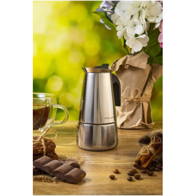 Кавоварка гейзерна FLORINA 5K7137 Lungo KPSS-4cup нерж (індукція, 200мл)
