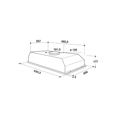 Витяжка Whirpool WCT64FLYX (повновбудована)