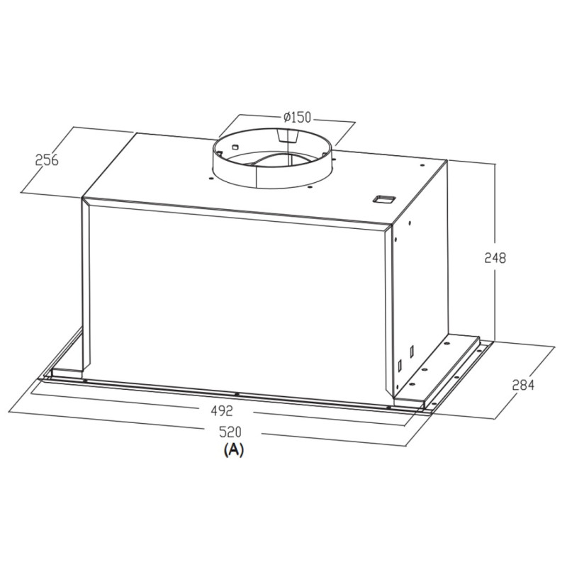 Витяжка  INTERLINE STREET WH A/52M/2/M повновбудована  (55см, 1000куб)