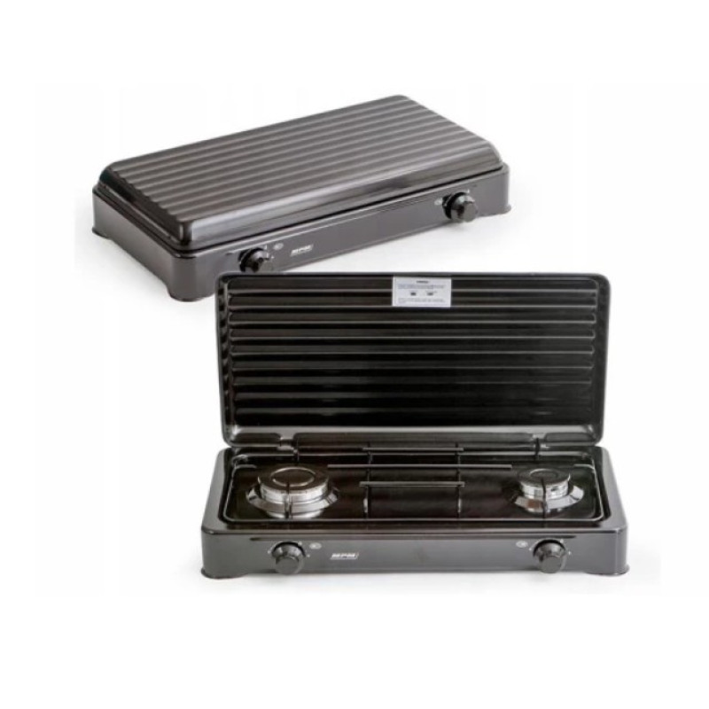 Плитка газова MPM Smile-KN-02/1KB (2 конфорки)