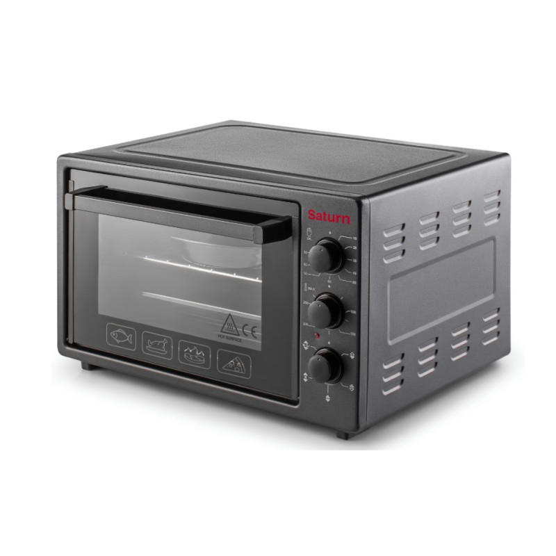 Духовка SATURN ST-EO1036BC (чорна,конвекція,36л)