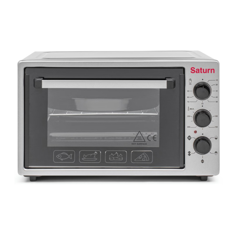 Духовка SATURN ST-EO1036GC (сіра,конвекція,36л)