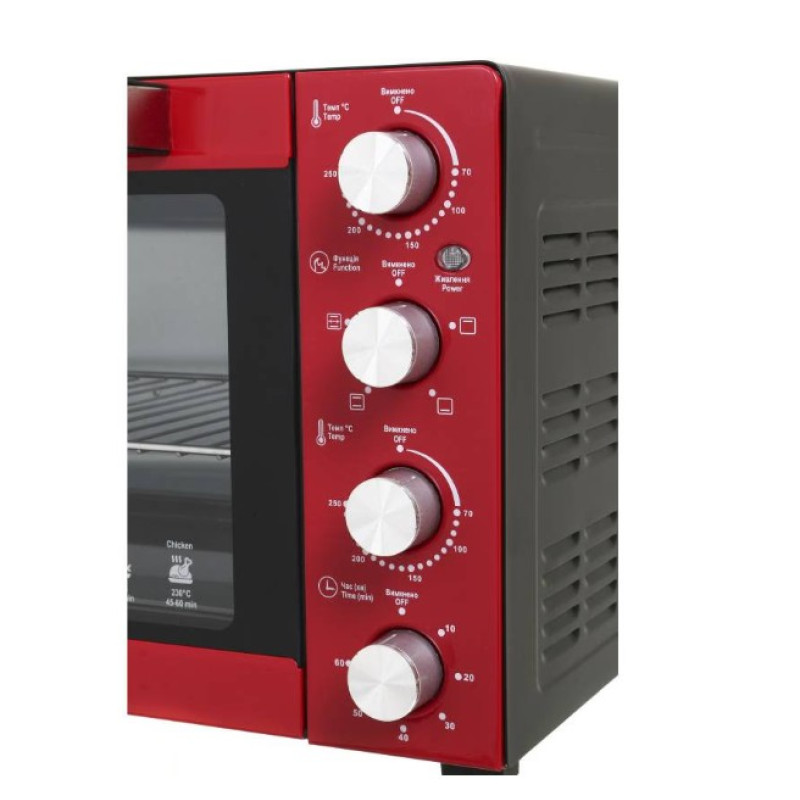 Духовка SATURN ST-EC3305R (червона,50л)