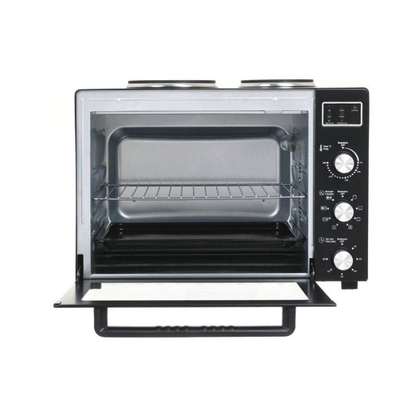 Духовка SATURN ST-EC3306 (чорна,конвекція,гриль,2 бліна,60л)