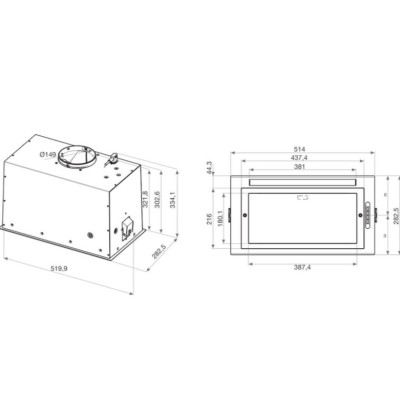 Витяжка Whirpool WCT3 63F LTK (повновбудована)