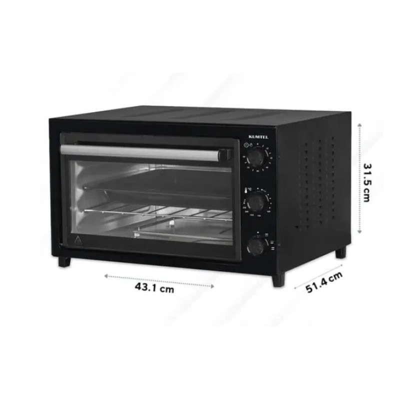 Духовка KUMTEL KF-5320 BLACK-BLACK (32 л)