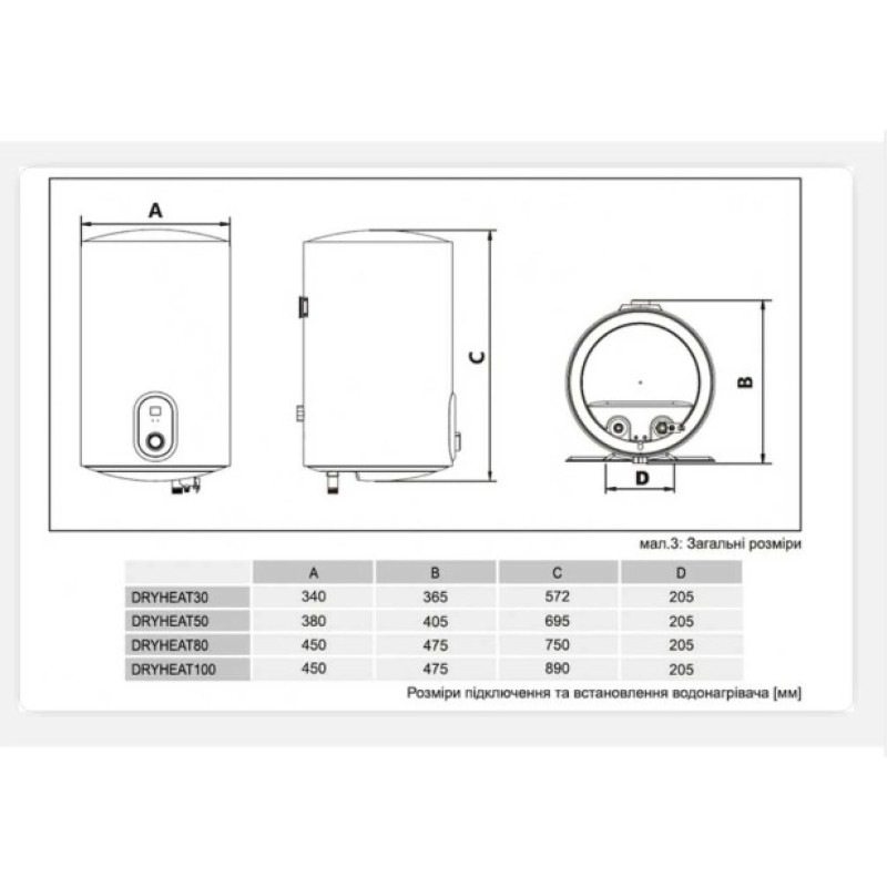 Водонагрівач Gorenje DryHeat 80