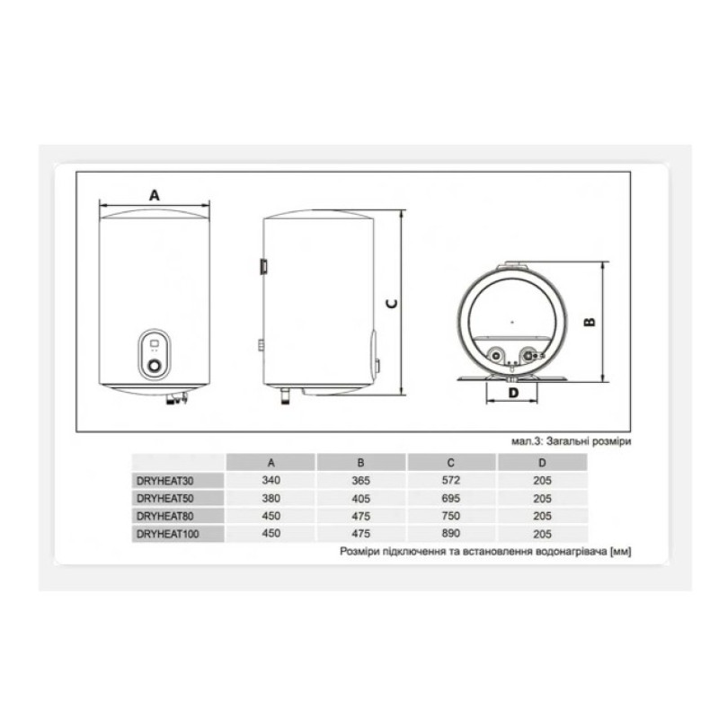 Водонагрівач Gorenje DryHeat 50