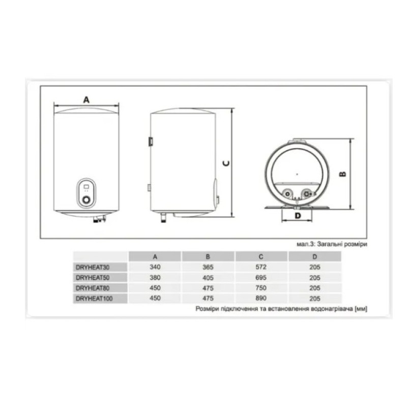 Водонагрівач Gorenje DryHeat 30