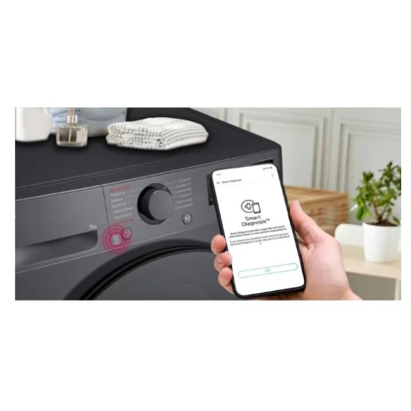 Пральна машина LG F2Y5FS5J (9кг) Антрацит