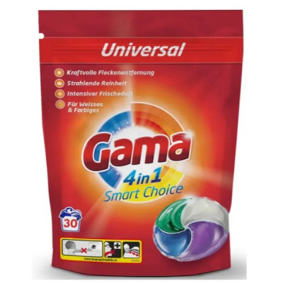 Прал.капсули Gama Cleaning Power універсал (30 шт) Іспанія