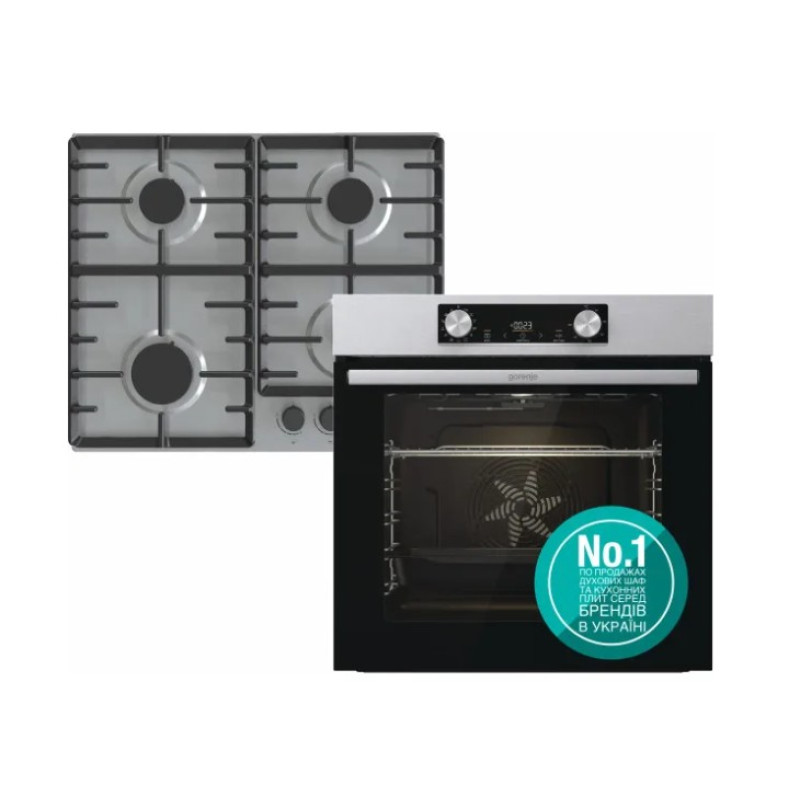 Дух.шафа + газова поверхня Gorenje BO6737E02XK + G642ABX