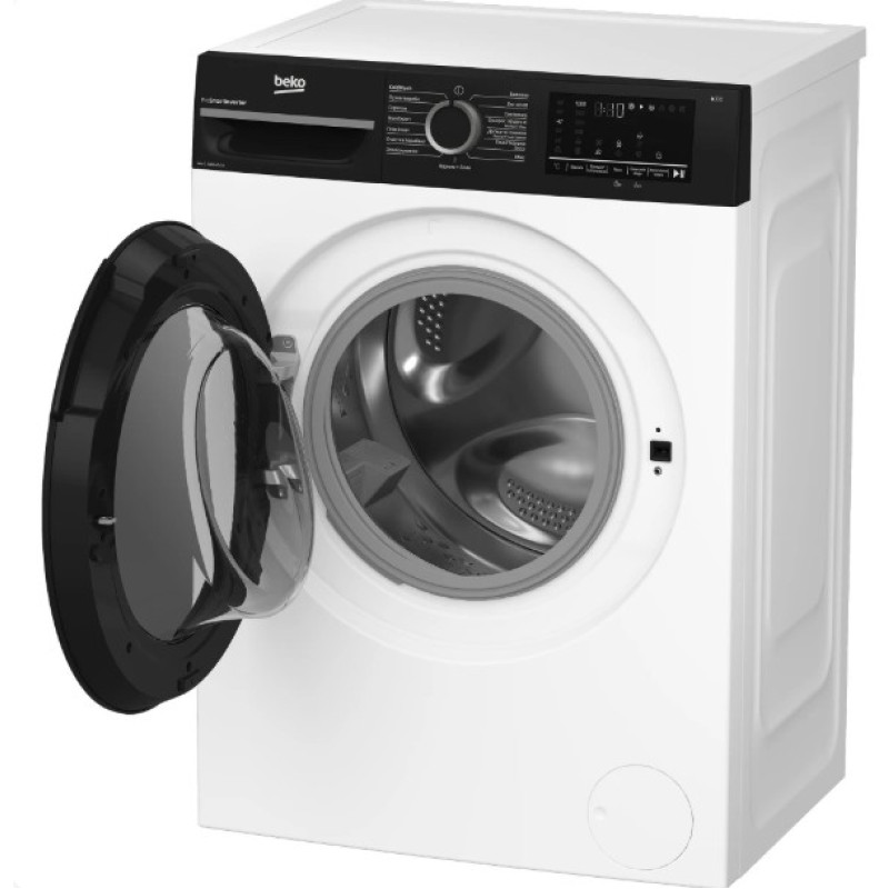 Пральна машина Beko BM3WFU46215WPBB2 (6 кг, інвертор, чорн. люк)