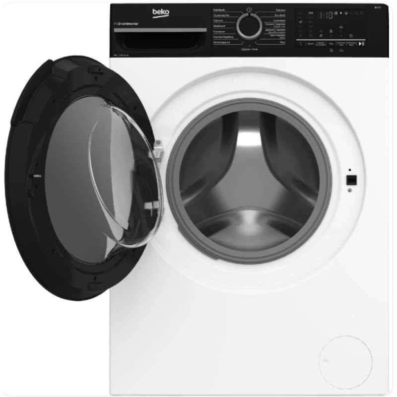 Пральна машина Beko BM3WFU46215WPBB2 (6 кг, інвертор, чорн. люк)
