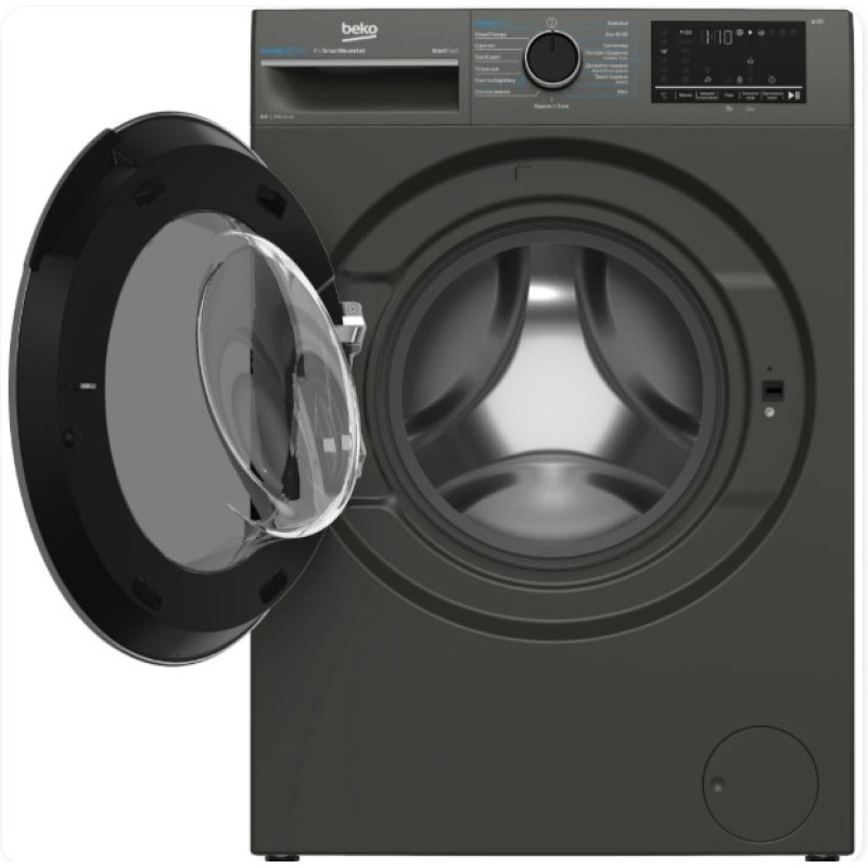 Пральна машина Beko BM3WFU48415MGB2 (графіт,8 кг,1400 об, інвертор, пар,)