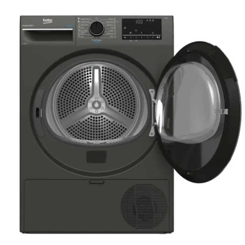 Сушильна машина BEKO B3T68239MG сірий (8 кг,тепл.насос)