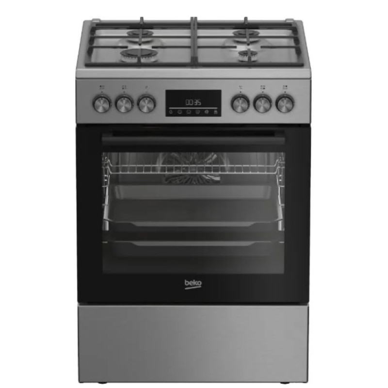 Плита комбінована Beko FBM62330GXTN нерж. (конвекція)