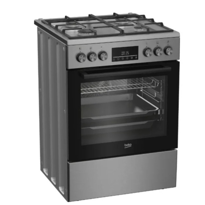 Плита комбінована Beko FBM62330GXTN нерж. (конвекція)