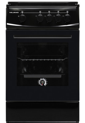 Плита газова Milano ML50 G1/01 чорна (газ.контр.)