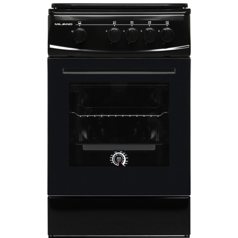 Плита газова Milano ML50 G1/01 чорна (газ.контр.)