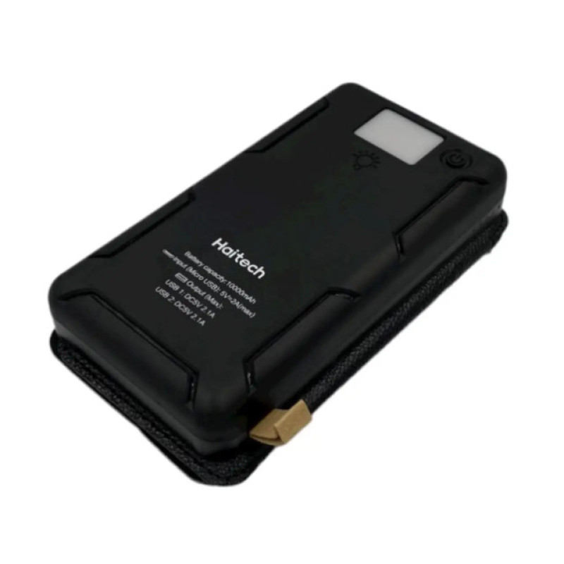 Зовнішній акумулятор Haitech HPB-S4 (10000mAh, сонячні батареї, захист від вологи)
