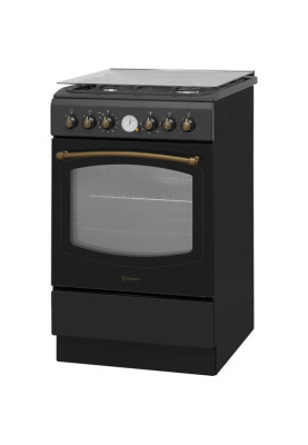 Плита комбінована Indesit IS5G8MHA/E (ретро, антацит)
