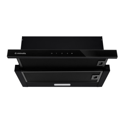 Витяжка Minola HTLS 6634 BLF 1000 LED GLASS (телескопічна)