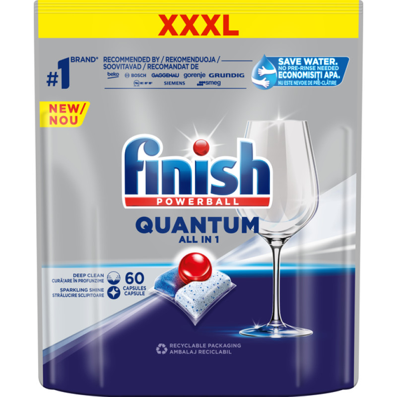 Таблетки для посуд. машин Finish QUANTUM ALL IN 1 60 шт