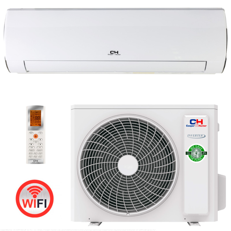 Кондиціонер Cooper&Hunter CH-S09FTXD2-WP (серія DAYTONA, тепл. насос-25,WHITE)