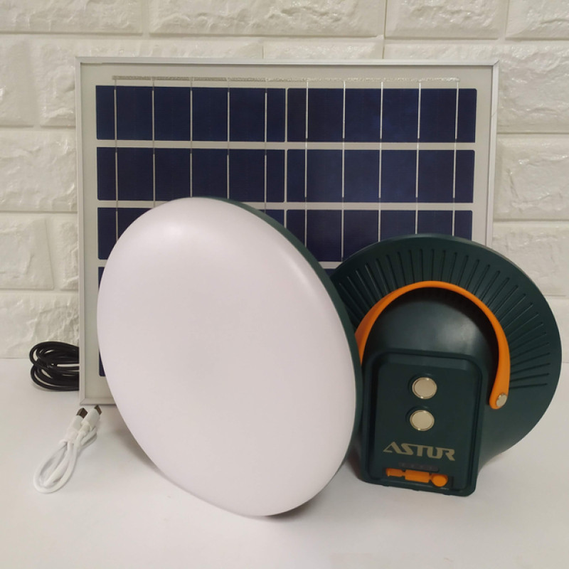 Лампа-powerbank світлодіодна Astor LP1200SP + сонячна панель
