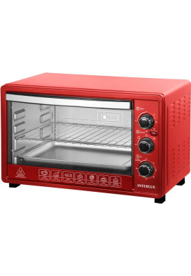 Духовка INTERLUX ILEO-0038R (38 л, червона)