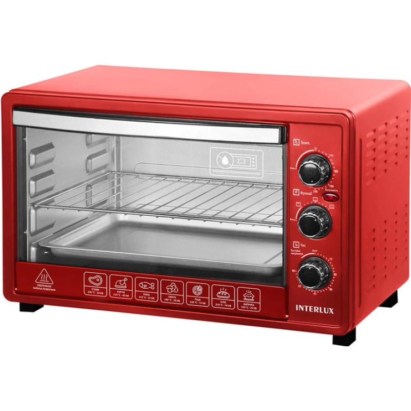 Духовка INTERLUX ILEO-0038R (38 л, червона)